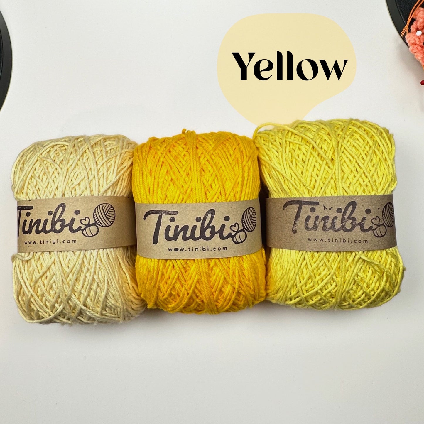 (โทนเหลือง)ไหมพรม ฝ้าย 100% ไหมคอตตอนซอฟต์ ใกล้เคียง 4ply หนัก 50กรัม/100กรัม