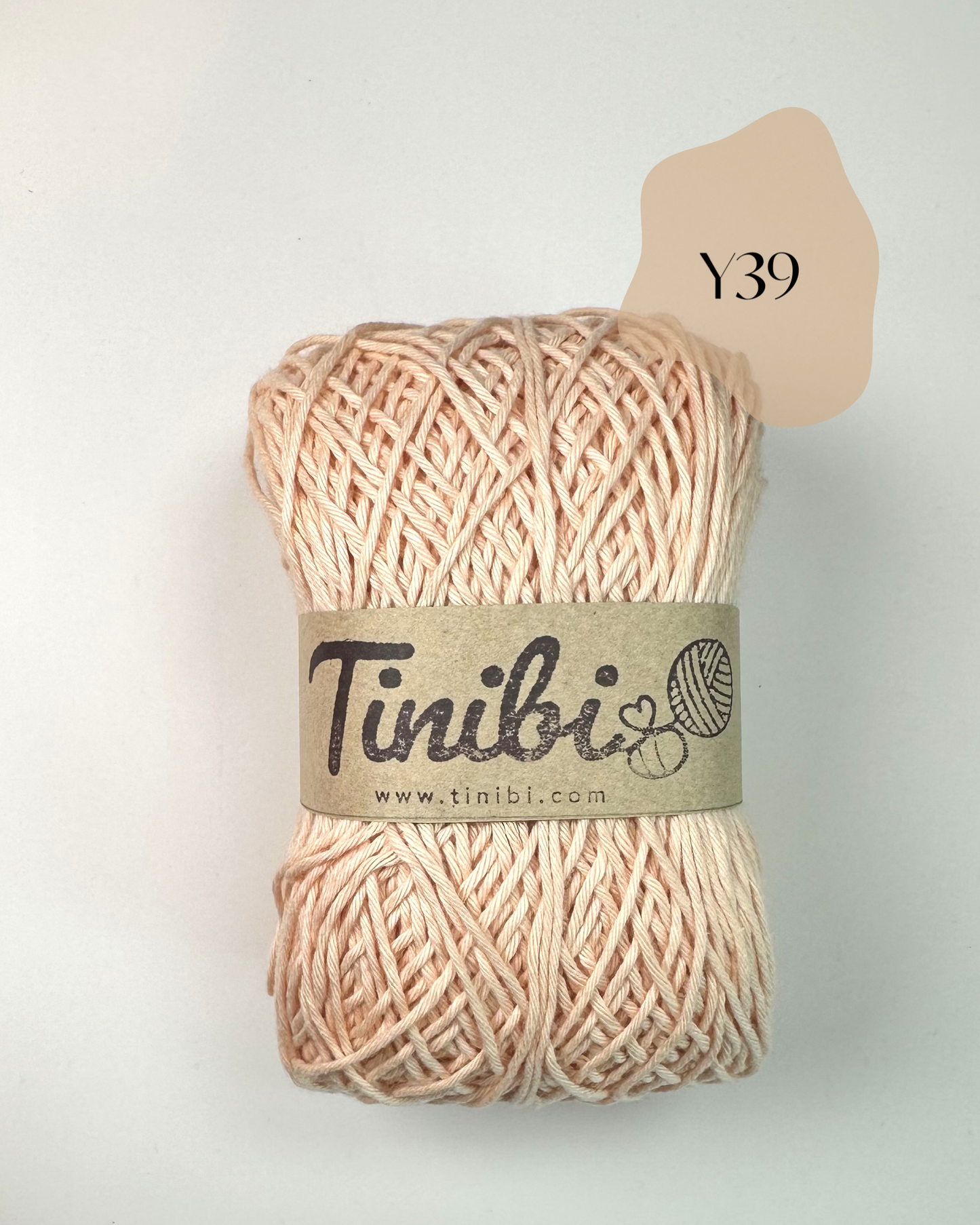(สีพีช )ไหมพรม ฝ้าย 100% ไหมคอตตอนซอฟต์ ใกล้เคียง - 4ply 100กรัม