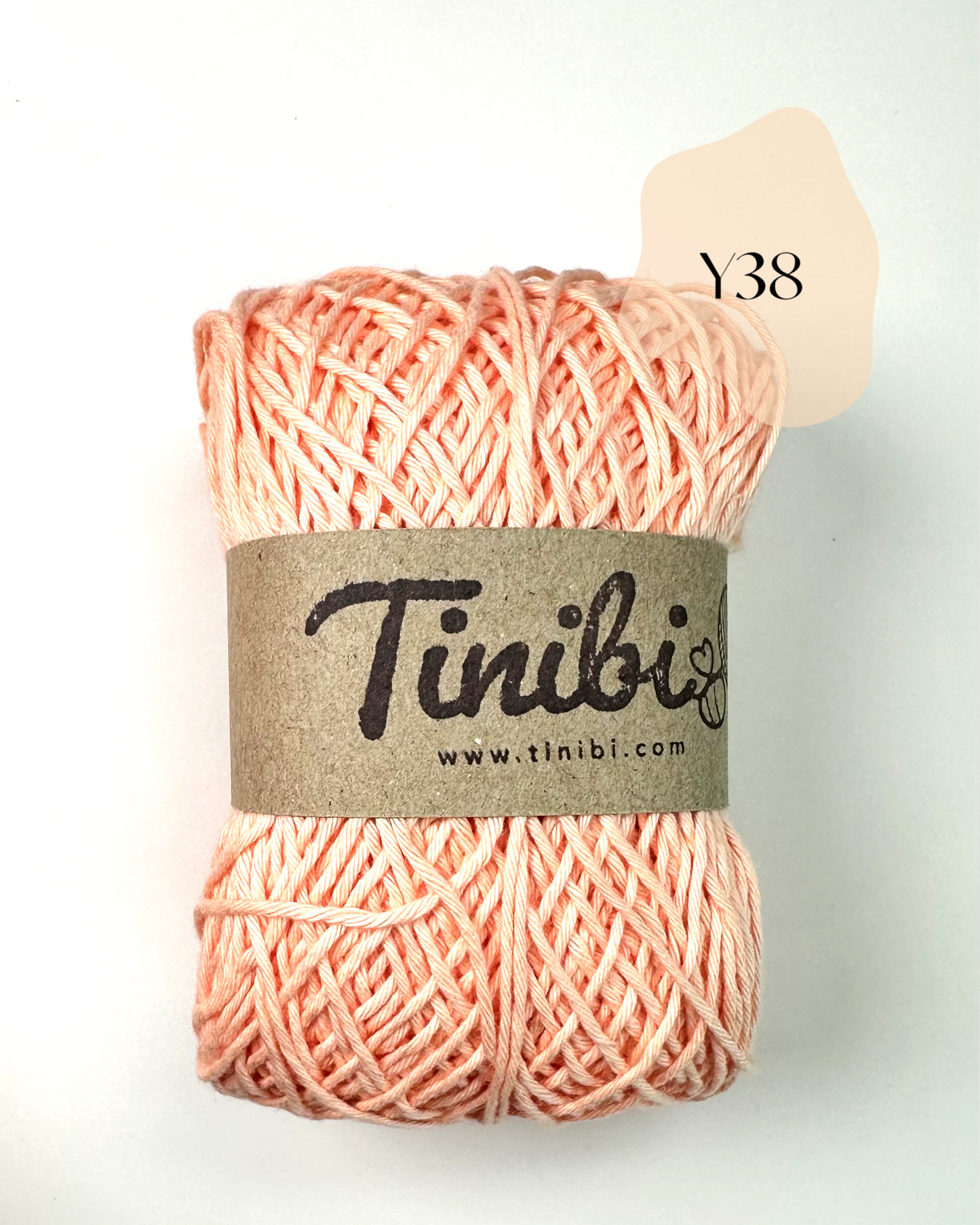 (สีพีช )ไหมพรม ฝ้าย 100% ไหมคอตตอนซอฟต์ ใกล้เคียง - 4ply 100กรัม